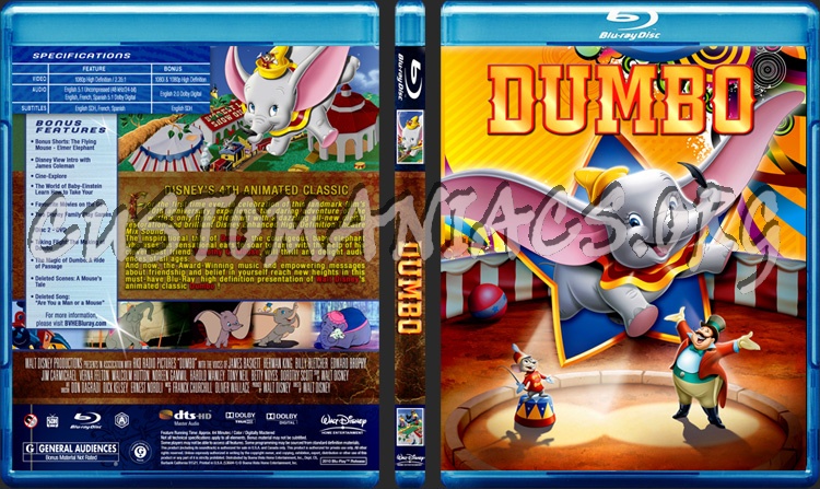 Dumbo (1941) blu-ray cover