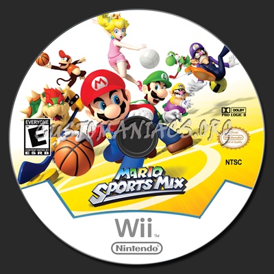 Mario Sports Mix dvd label