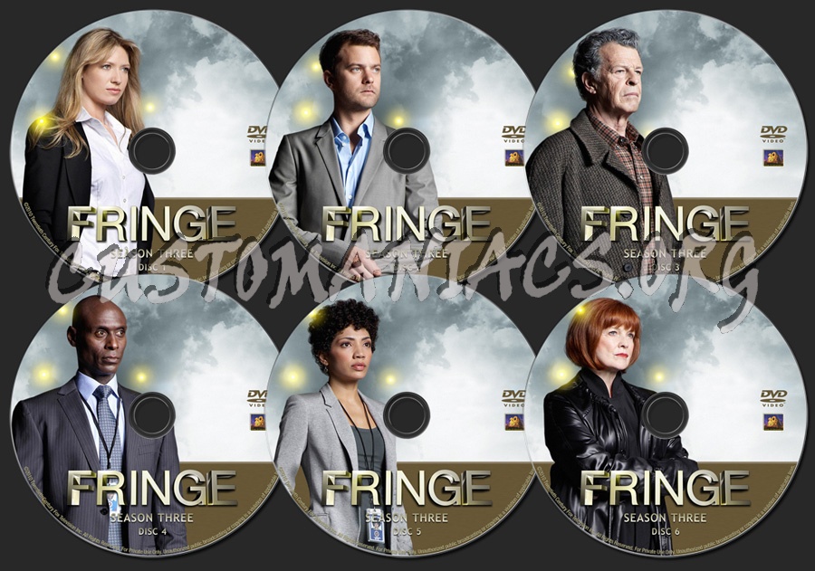 Fringe Season 3 dvd label