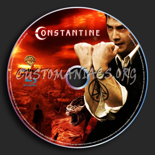 Constantine blu-ray label