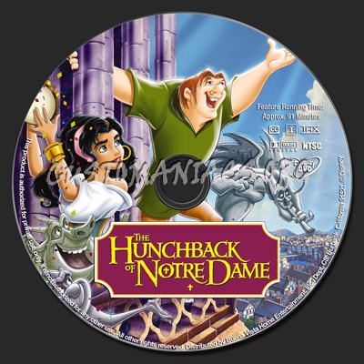 The Hunchback Of Notre Dame dvd label