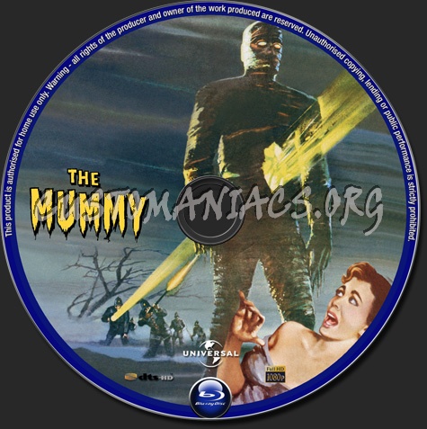 The Mummy (1959) blu-ray label