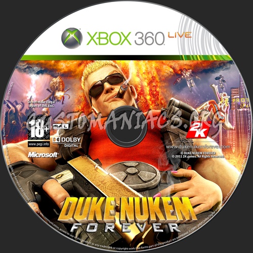 Duke Nukem Forever dvd label