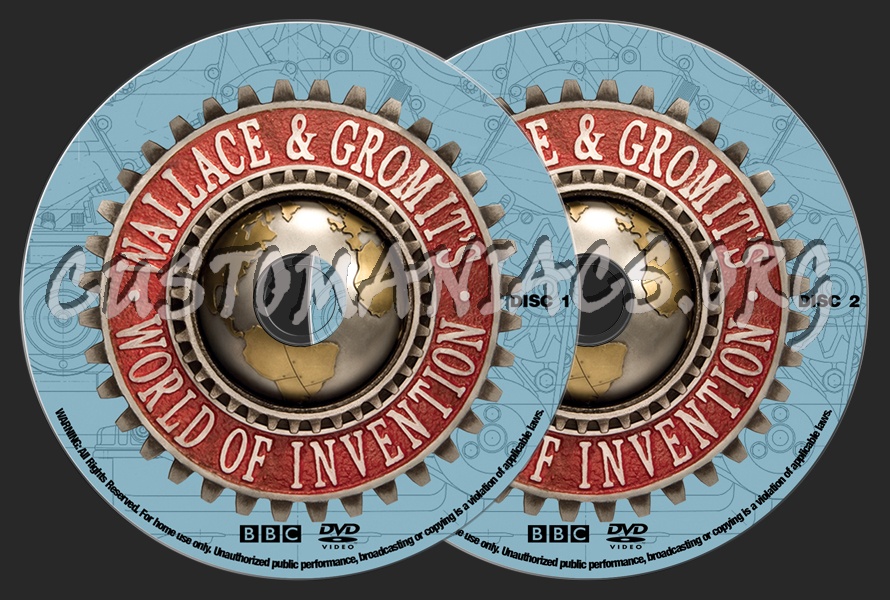 Wallace & Gromit's World Of Invention dvd label