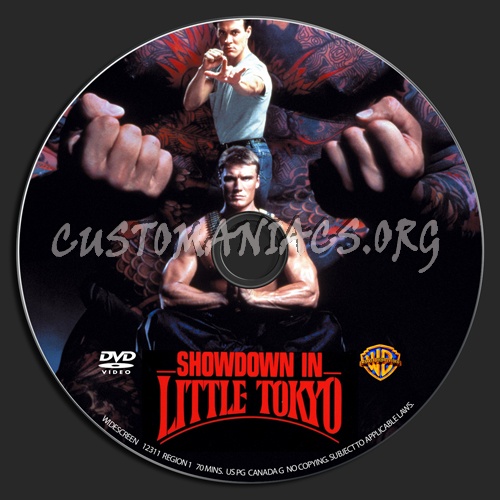 Showdown In Little Tokyo dvd label