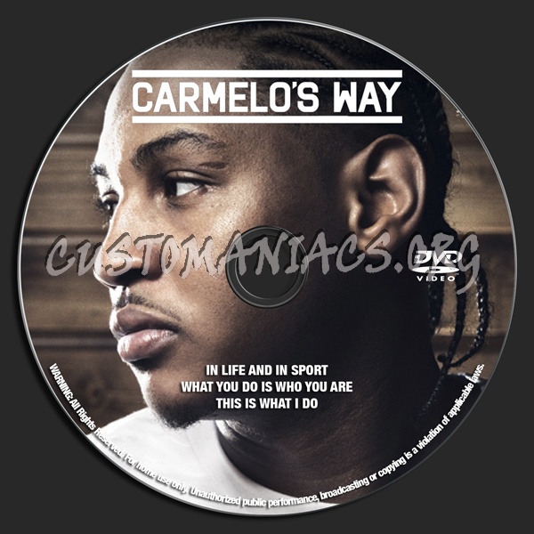 Carmelo's Way dvd label
