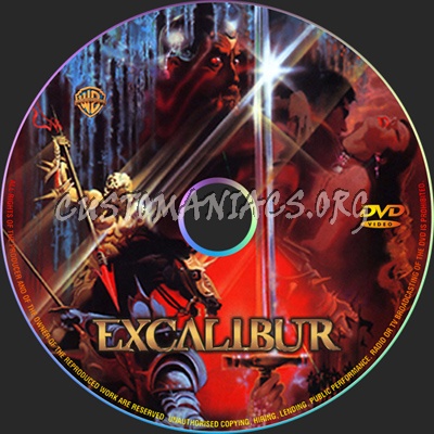 Excalibur dvd label