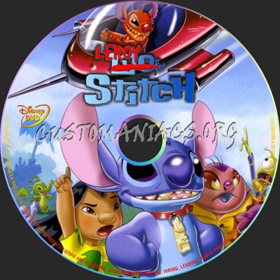 Leroy and Stitch dvd label