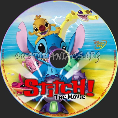 Stitch! The Movie dvd label