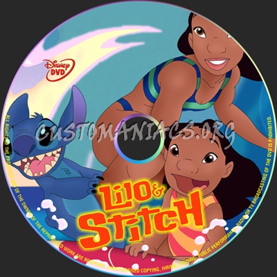 Lilo and Stitch dvd label