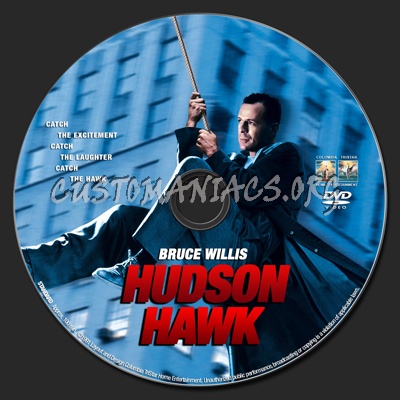Hudson Hawk dvd label