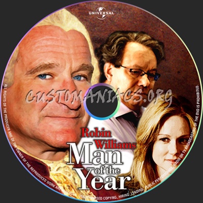 Man of the Year dvd label