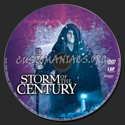 Storm of the Century (1999) dvd label