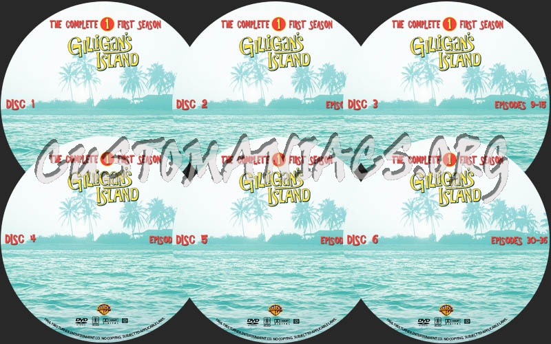 Gilligan's Island - Season 1 dvd label