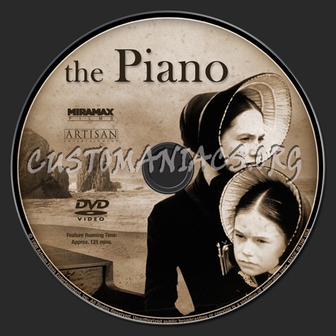 The Piano (1993) dvd label