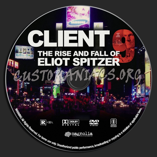 Client 9: The Rise and Fall of Eliot Spitzer dvd label