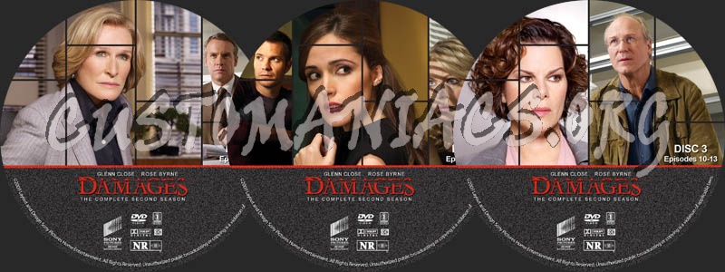 Damages - Season 2 dvd label