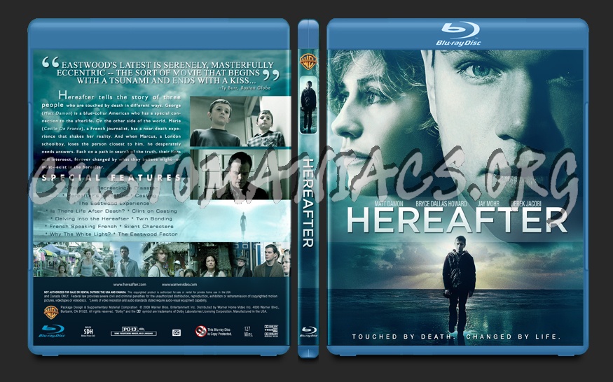 Hereafter blu-ray cover