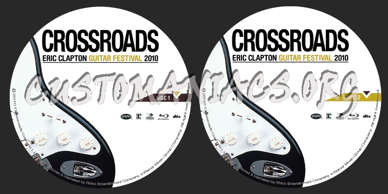 Crossroads Eric Clapton Guitar Festival 2010 blu-ray label
