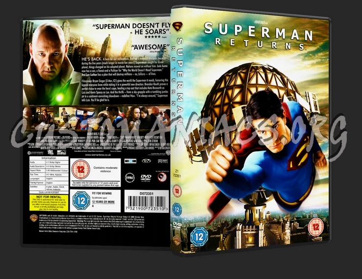 Superman Returns dvd cover