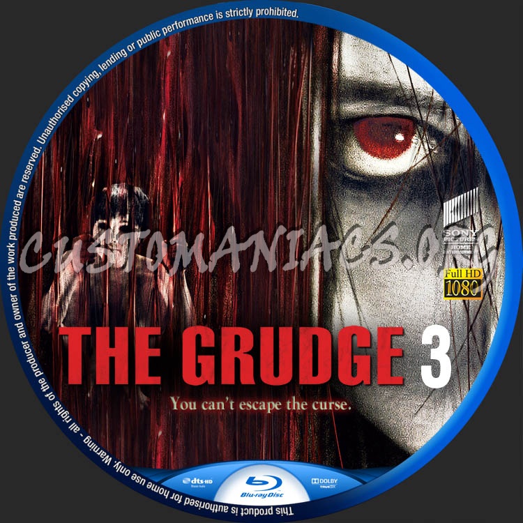 The Grudge 3 blu-ray label
