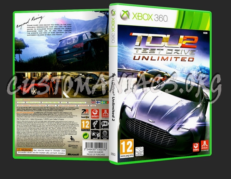 TDU2 Test Drive Unlimited 2 dvd cover
