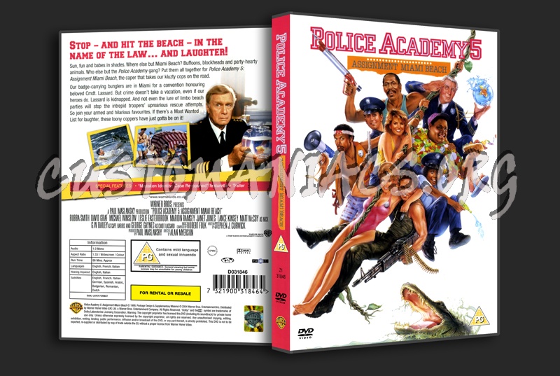 Police Academy 5: Assignment Miami Beach dvd cover