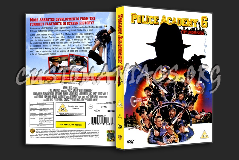 Police Academy 6: City Under Siege dvd cover