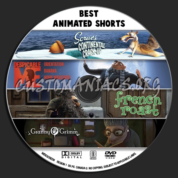 Best Animated Shorts dvd label