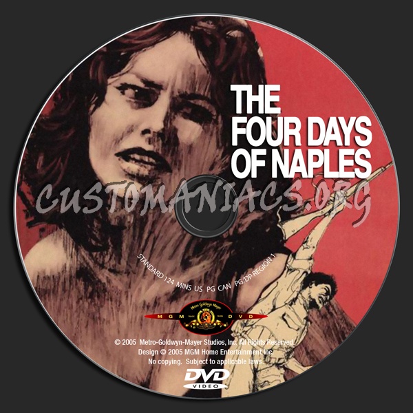 The Four Days Of Naples dvd label