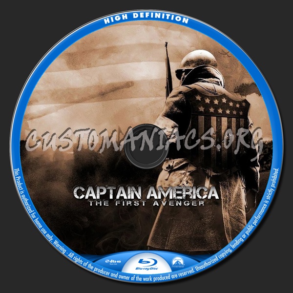 Captain America blu-ray label