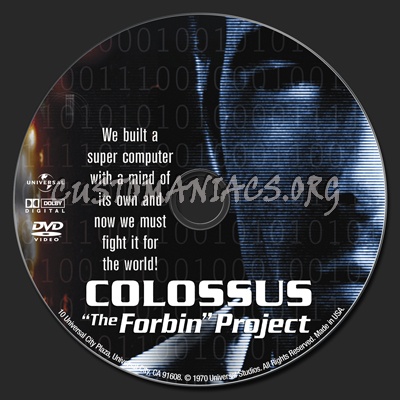 Colossus The Forbin Project dvd label