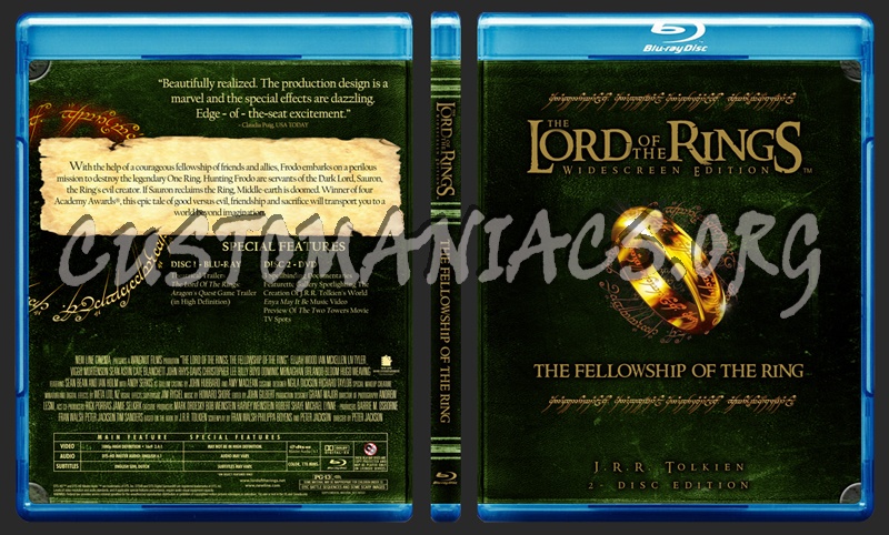Lord of the Rings Trilogy blu-ray cover