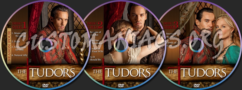 The Tudors Season Four dvd label
