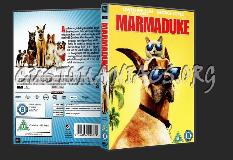 Marmaduke dvd cover