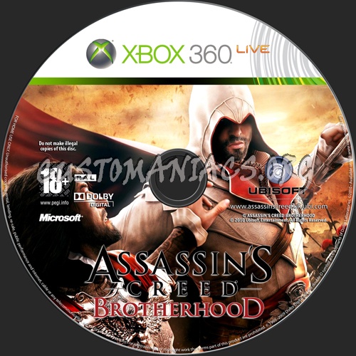 Assassin's Creed: Brotherhood dvd label