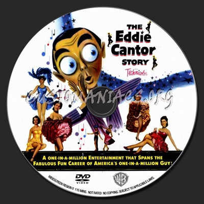 The Eddie Cantor Story dvd label