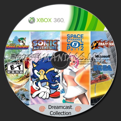 Dreamcast Collection dvd label