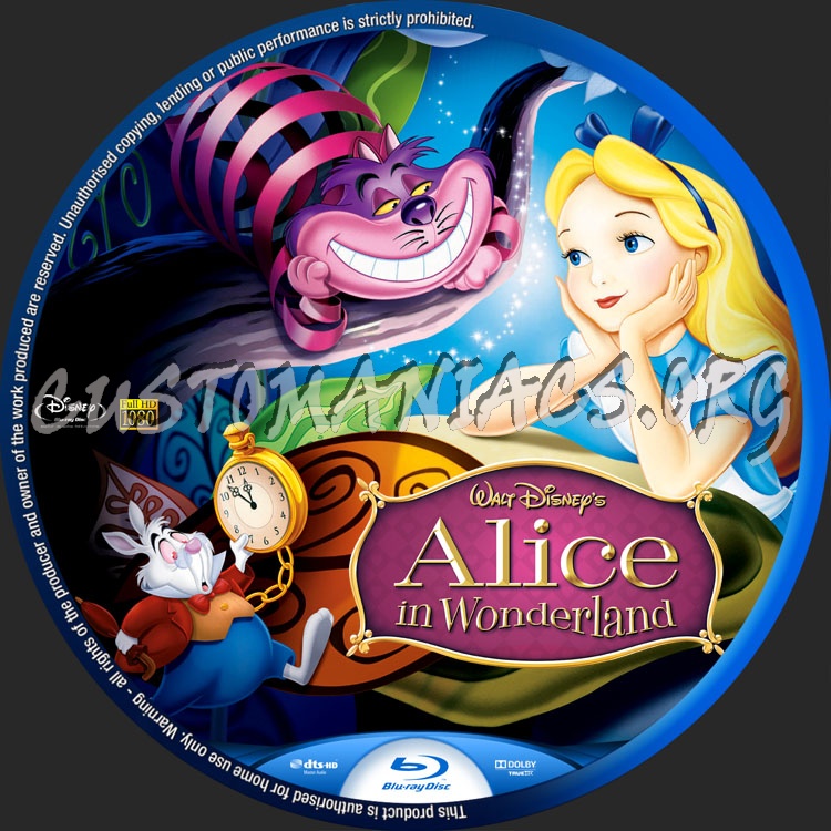 Alice in Wonderland (1951) blu-ray label