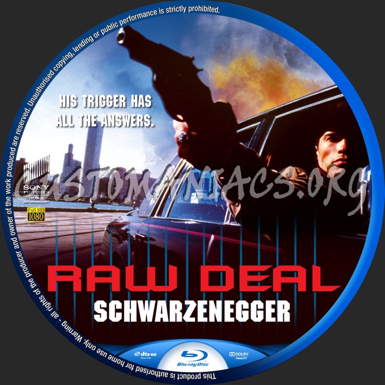 Raw Deal blu-ray label