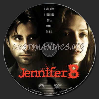 Jennifer 8 dvd label