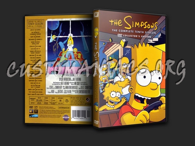 The Simpsons Season 10 Dvd Cover Dvd Covers Labels By