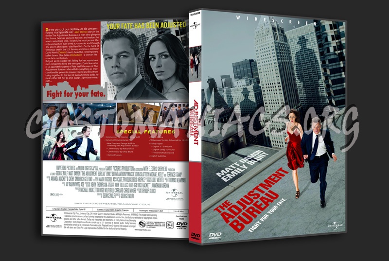 The Adjustment Bureau dvd cover