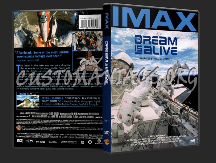 The Dream is Alive IMAX dvd cover