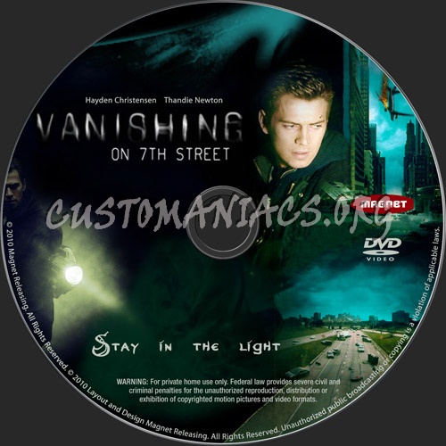 Vanishing on 7th Street dvd label
