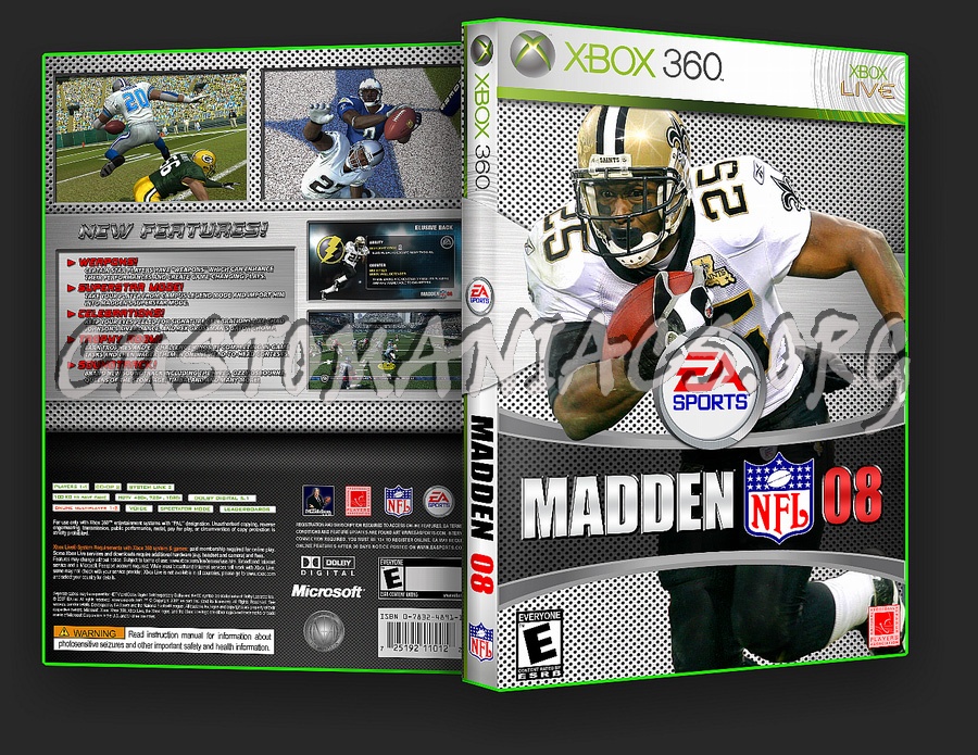 Madden 08 dvd cover