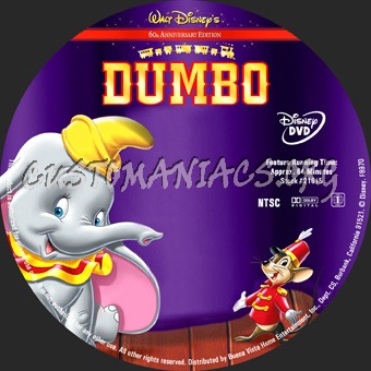 Dumbo dvd label