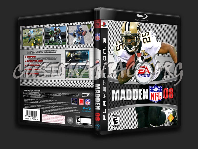 Madden 08 dvd cover