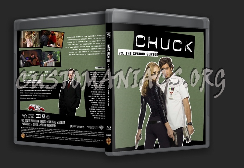 Chuck Season 2 blu-ray cover