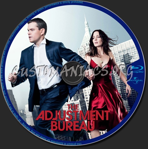 The Adjustment Bureau blu-ray label